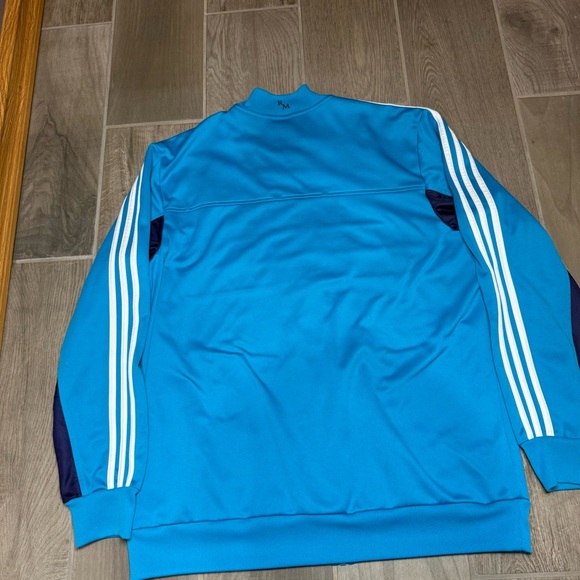 Adidas Real Madrid Track Jacket Blue White XL Soccer Full Zip Embroidered Crest. - Picture 10 of 12